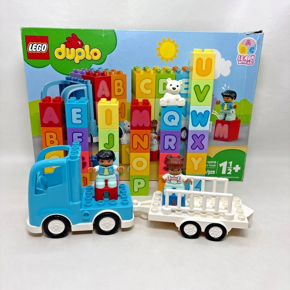 Lego DUPLO 10915 My First Alphabet Truck ABC Letters 36 pc Complete Set Retired